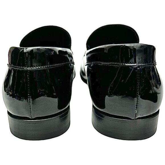 Bruno Magli Men's Slip on Loafers Shoes Patent Leather Size 10.5 M Made in Italy - Picture 4 of 10